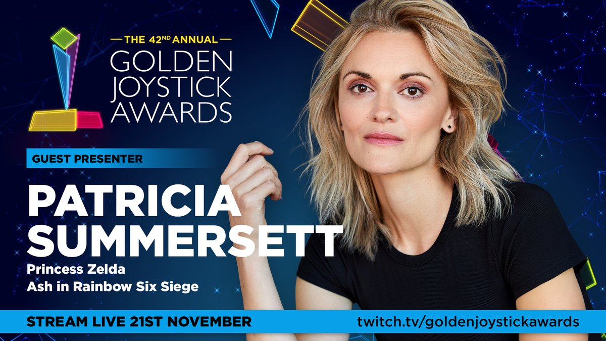 Golden Joysticks (@goldenjoysticks) on Twitter photo We are thrilled to announce that Patricia Summersett, the voice of Princess Zelda will be joining us on November 21, 2024 to present the Console Game of the Year to one of our fantastic nominees. 🏆⭐️
#GoldenJoystickAwards <a href="/Summersett_/">Patricia Summersett</a> We are thrilled to announce that Patricia Summersett, the voice of Princess Zelda will be joining us on November 21, 2024 to present the Console Game of the Year to one of our fantastic nominees. 🏆⭐️
#GoldenJoystickAwards <a href="/Summersett_/">Patricia Summersett</a>