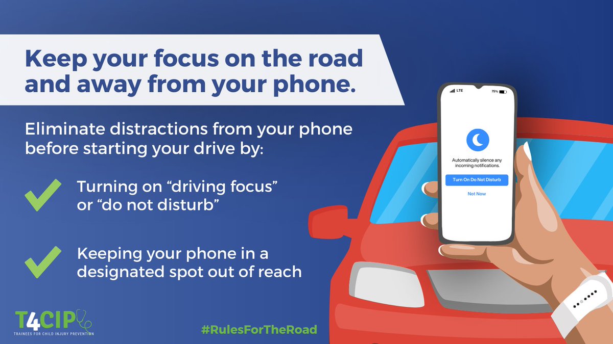 FutureDrSamuel1's tweet photo. A8. Important to talk to your teen driver about avoiding cell phone usage while driving #RulesfortheRoad https://t.co/oNasslUmH4