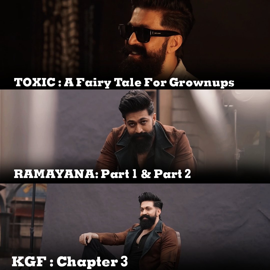 NameIsShreyash's tweet image. Most Destructive Lineup ever 🥵💥
Biggest Pan India Star @TheNameIsYash
#ToxicTheMovie #Ramayana #KGF3