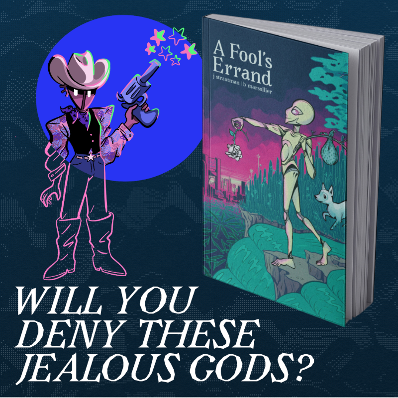 planetarcanapod's tweet photo. A Fool’s Errand is a tarot-fueled science fantasy game set in a post-calamity world of Androids, Humans, and those in between.

The more power the Fools get, the more calamities are visited upon the planet, the closer the world gets to the next Big Oops. 

AND IT'S LIVE NOW!