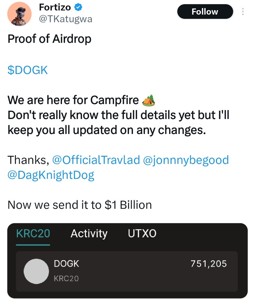 Kaspa ecosystem Airdrops 🪂

Recent $DOGK Airdrop on the Kaspa Network is worth $2,000 per account 😯

Get Kaspa Airdrops now 👇

👉 Android wallet

⭕✨ Go to : play.google.com/store/apps/det…

➖ Install if you are an android user

➖ Create new wallet &amp; save seed phrase in a secure