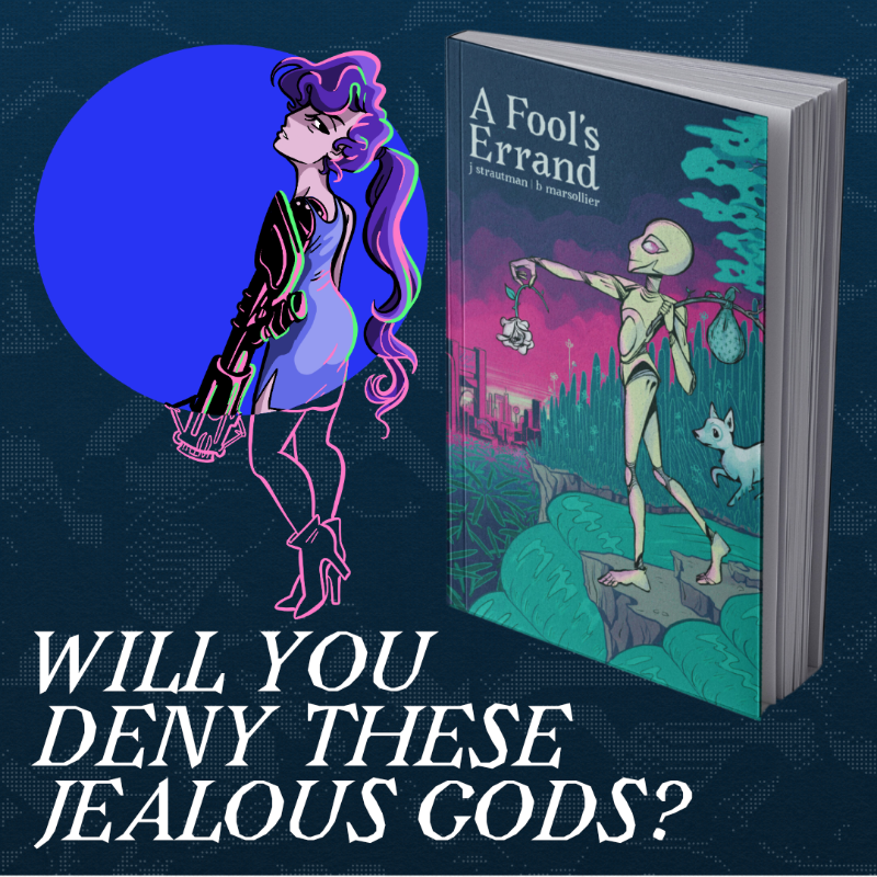 planetarcanapod's tweet photo. A Fool’s Errand is a tarot-fueled science fantasy game set in a post-calamity world of Androids, Humans, and those in between.

The more power the Fools get, the more calamities are visited upon the planet, the closer the world gets to the next Big Oops. 

AND IT'S LIVE NOW!