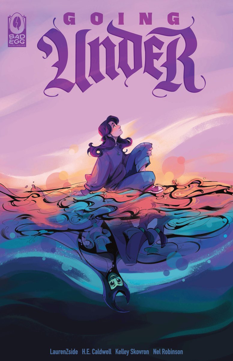 Bad Egg Publishing (@badeggpub) on Twitter photo GOING UNDER - a new original graphic novel from LaurenZside coming spring 2025!
Created by <a href="/LaurenzSide/">LaurenZside 💜</a> & <a href="/HilareeC/">H.E. Caldwell</a>
Written by <a href="/KelleySkovron/">Kelley J. Skovron</a>
Art & Cover by <a href="/gofishblues/">Nel Robinson</a>
Available for preorder NOW badegg.co GOING UNDER - a new original graphic novel from LaurenZside coming spring 2025!
Created by <a href="/LaurenzSide/">LaurenZside 💜</a> & <a href="/HilareeC/">H.E. Caldwell</a>
Written by <a href="/KelleySkovron/">Kelley J. Skovron</a>
Art & Cover by <a href="/gofishblues/">Nel Robinson</a>
Available for preorder NOW badegg.co