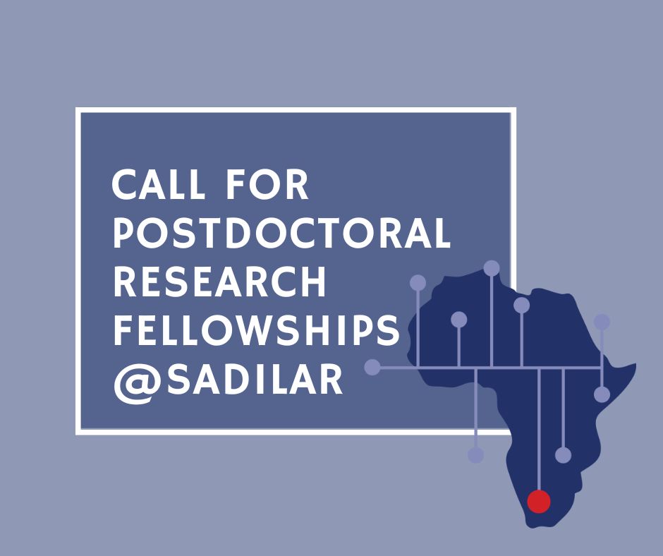 <a href="/SADiLaR_ZA/">SADiLaR</a> is inviting applications from outstanding early career researchers for Postdoctoral Research Fellowships (PDRF) in applied linguistics in general and language for academic purposes in particular. 

Full advert details available here: bit.ly/3UeRf7h