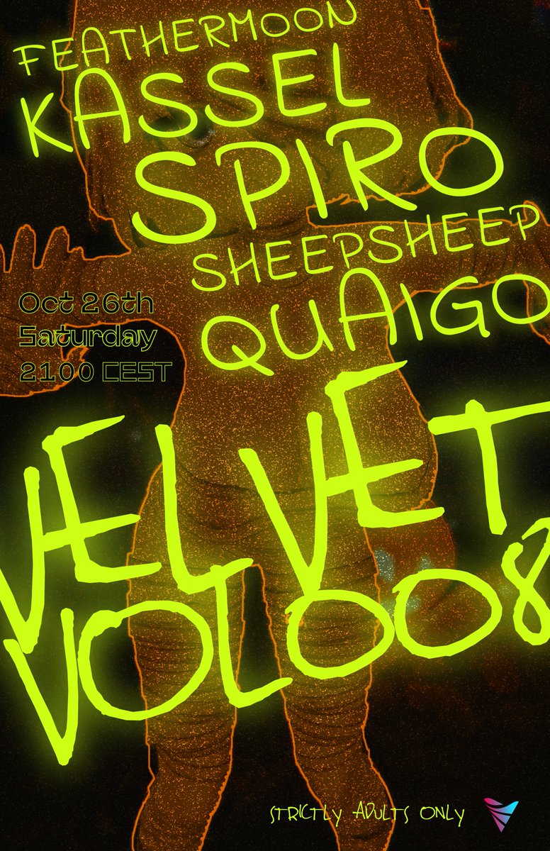 Velvet_VR (@velvetvrc) on Twitter photo ๐๐๐๐๐๐๐ ๐๐๐๐๐๐ ๐๐8๐
โฃ๏ธSTRICTLY ADULTS ONLYโฃ๏ธ
โค๏ธWith DJs
๐ค<a href="/Feathermoon_VRC/">Feathermoon_VRC</a>
๐ค<a href="/dj_kassel/">kassel</a>
๐ค<a href="/spirono_/">spiro</a>
๐ค<a href="/sheepsheep_vrc/">sheepsheep</a>
๐ค<a href="/Quaigo_77/">Quaigo</a>
๐๏ธ26//10
๐1900UTC
๐ฌ๐ง2000BST
๐ช๐บ2100CEST
๐บ๐ธ1200PDT
๐บ๐ธ1500EDT
๐ถMore info: DISCORD.GG/kfJw2nHjVg
๐จPoster by Feathermoon ๐๐๐๐๐๐๐ ๐๐๐๐๐๐ ๐๐8๐
โฃ๏ธSTRICTLY ADULTS ONLYโฃ๏ธ
โค๏ธWith DJs
๐ค<a href="/Feathermoon_VRC/">Feathermoon_VRC</a>
๐ค<a href="/dj_kassel/">kassel</a>
๐ค<a href="/spirono_/">spiro</a>
๐ค<a href="/sheepsheep_vrc/">sheepsheep</a>
๐ค<a href="/Quaigo_77/">Quaigo</a>
๐๏ธ26//10
๐1900UTC
๐ฌ๐ง2000BST
๐ช๐บ2100CEST
๐บ๐ธ1200PDT
๐บ๐ธ1500EDT
๐ถMore info: DISCORD.GG/kfJw2nHjVg
๐จPoster by Feathermoon
