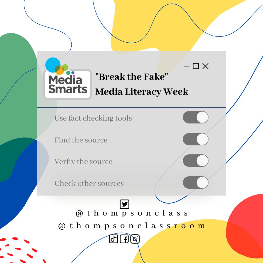 Thompsonclass's tweet image. #TechTipTuesday as we merge Cyber Security Awareness month &amp;amp; Media Literacy Week let&apos;s look at how to attest to the authenticity &amp;amp; reliability of online info. 

*remixed from @mediasmarts #mvsd_mb