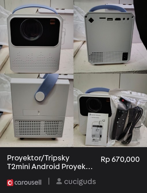 bubunyaZ's tweet photo. Lihat 'Proyektor/Tripsky T2mini Android Proyektor', tersedia di Rp 670,000 di #Carousell: https://t.co/oMqCMOBATv #proyektor https://t.co/z9ebhpEgx5