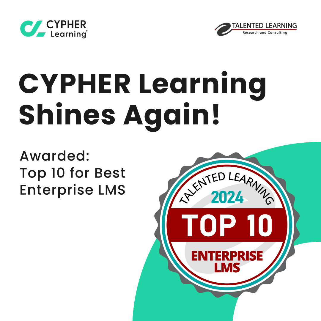 cypherlearning's tweet photo. π¨Big news! CYPHER has been named a top Enterprise LMS in the 2024 @TalentedLearn LMS Awards! π
Learn more about what sets CYPHER apart: https://t.co/SWnRqzYLSe
#CYPHERLMS #LMSAwards #EdTech #EnterpriseLMS #TalentedLearning2024 https://t.co/Vo3maF2gSh