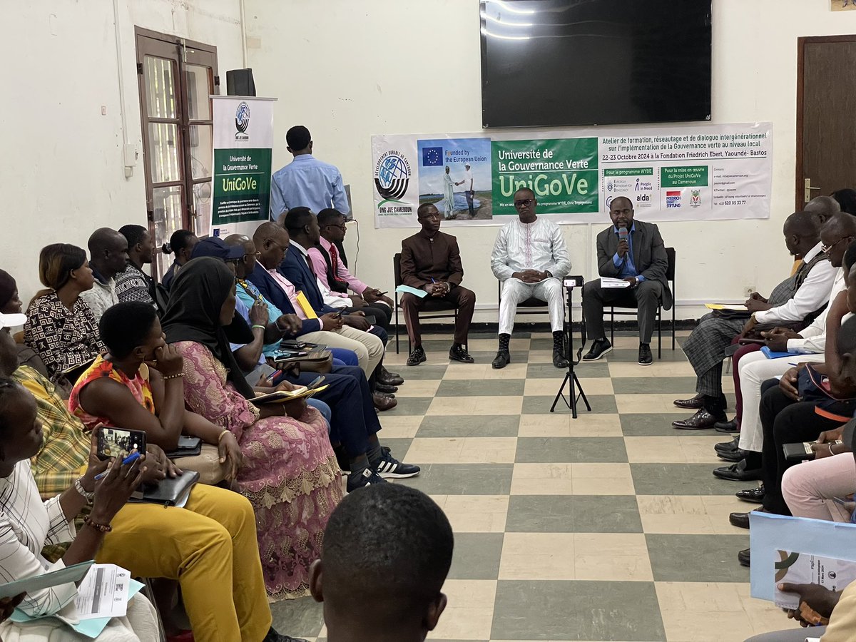 CabralLibii's tweet photo. Je participe ce jour, à un atelier du projet UniGoVe (Université de la Gouvernance Verte) à la Fondation Friedrich Ebert. J’interviendrai notamment sur des problématiques de gouvernance participative et de développement local. https://t.co/dA4dzd1ExR