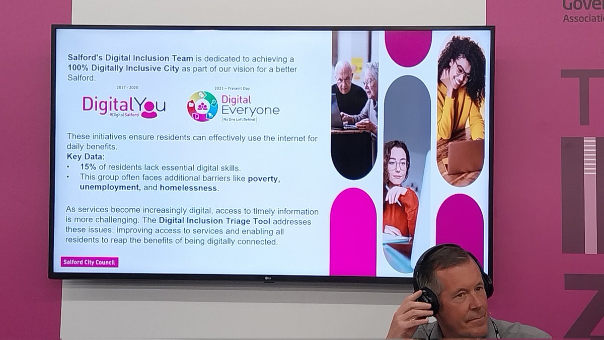 SalfordMayor (@salford_mayor) on Twitter photo Very proud to see <a href="/SalfordCouncil/">Salford City Council</a> colleagues give a presentation at the #LGA Innovation Zone, covering the groundbreaking work we are doing to tackle digital exclusion across our city. #LGAConf24 Very proud to see <a href="/SalfordCouncil/">Salford City Council</a> colleagues give a presentation at the #LGA Innovation Zone, covering the groundbreaking work we are doing to tackle digital exclusion across our city. #LGAConf24