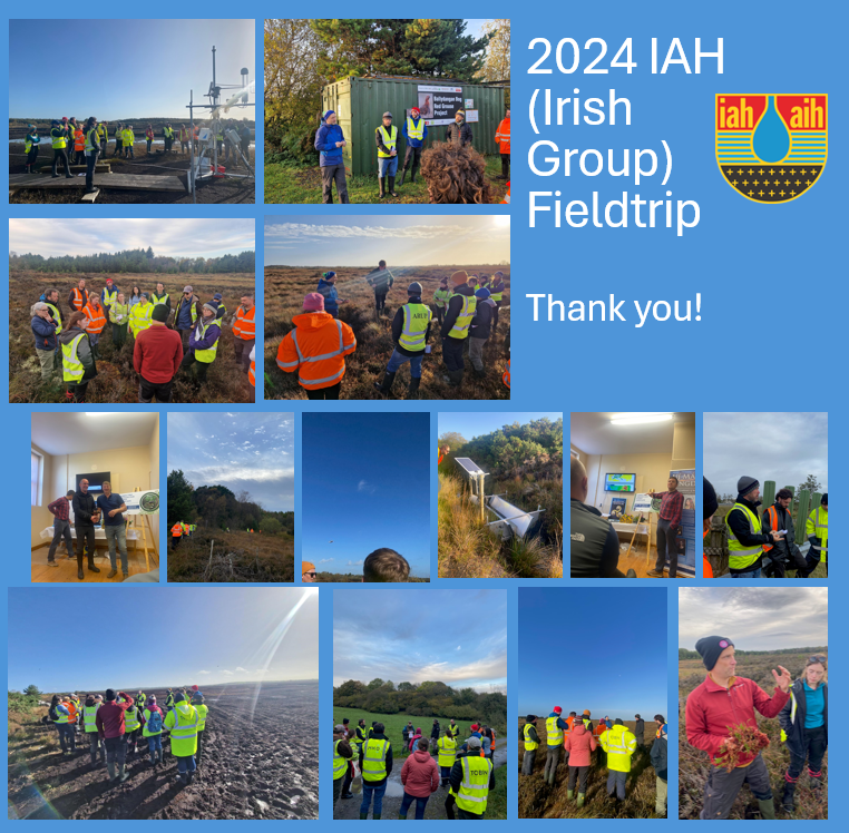 IAH_Ireland's tweet image. We had an amazing two days exploring the midlands of Ireland during the IAH fieldtrip, focused on #peatland restoration and #nature-based solutions. From sustainable water management and biodiversity enhancement to the role peatlands play in climate change mitigation. Thank you!