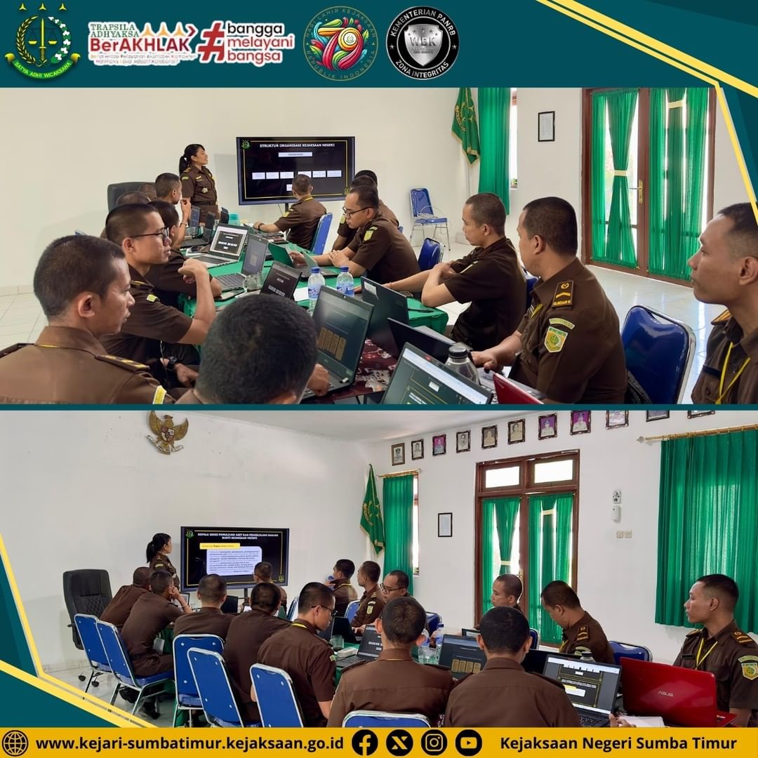 NegeriSumba's tweet photo. Selasa, 22 Oktober 2024.
Pembelajaran Tahapan Penyampaian Materi Tugas dan Fungsi serta Administrasi Bidang Pemulihan Aset dan Pengelolaan Barang Bukti yang diisi oleh Ibu Dewi Andriani M.Humau, S.H., M.H selaku Kepala Seksi PB3R Kejaksaan Negeri Sumba Timur. https://t.co/DiAENvH5iE