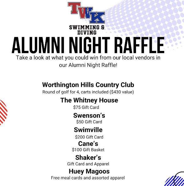 Alumni Night on November 27 at the pool- warm-ups taking place at 4:30pm and meet starts at 5:00pm.

Use the Google Form here to help us get estimates for the event-
docs.google.com/forms/d/e/1FAI…

We hope to see you on November 27, please spread the word!!!

Go Cards!
Go Wolves!
