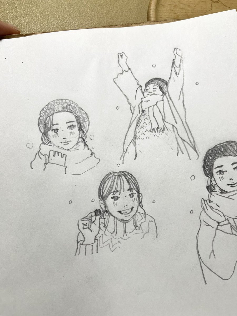 gureimeme's tweet photo. メルティーキッスのシーズンになって、
やっぱりガッキーはかわええなぁと思って過去のメルティーキッスのCMを観漁るなどして目を癒されてた…🐻
メルティーキッスのガッキーの緩い似顔絵のようなものを描いて寝る😴（右上はもはやポーズ💃）かわええなぁ https://t.co/YEdsgO1SFt