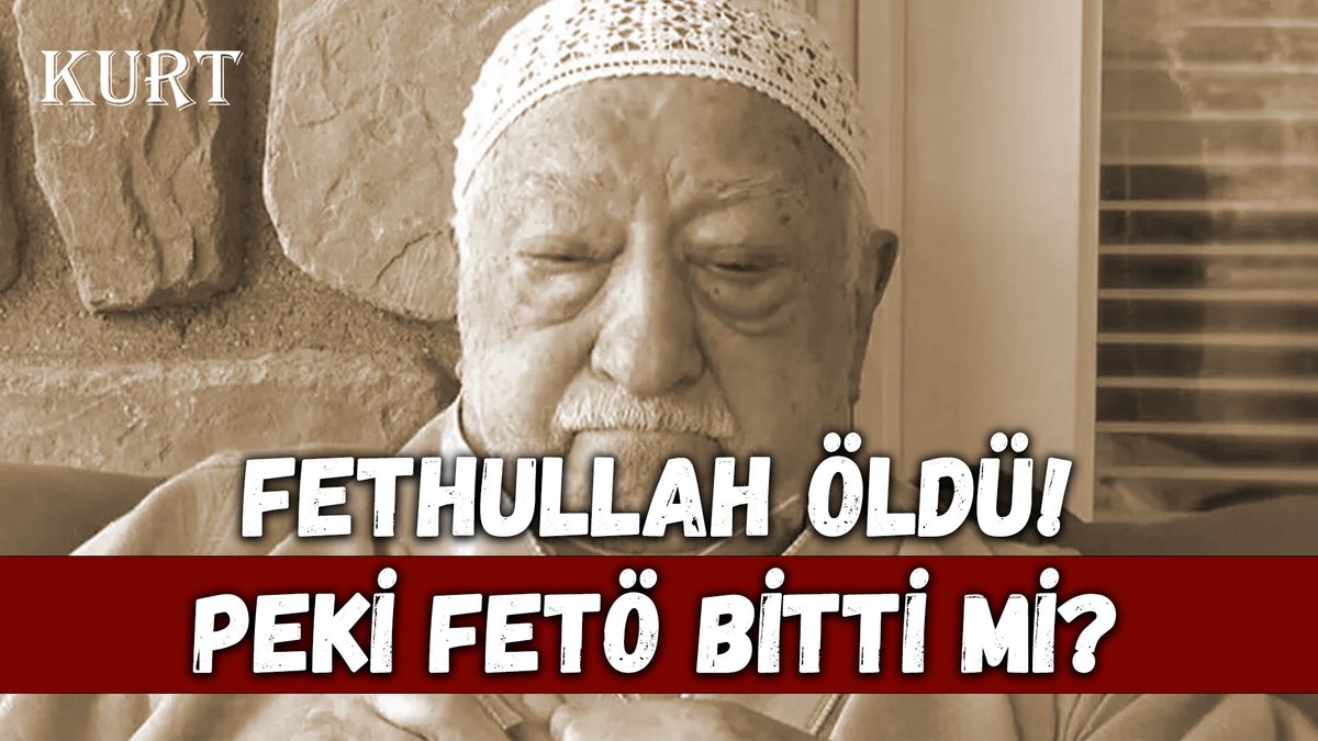 Kurtvtv's tweet photo. YENİ VİDEO YAYINDA! 

Fethullah öldü! Peki FETÖ bitti mi? Bu cenazeyi kim kaldıracak?

İzlemek için tıkla:
https://t.co/zKSypRPe5n https://t.co/2gfZIzsZXt