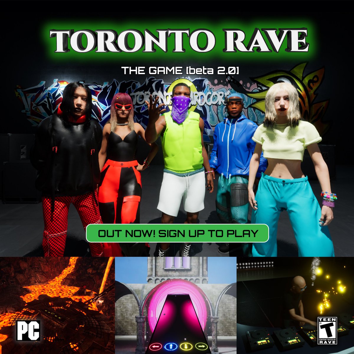 Toronto Rave Game (@torontoravegame) on Twitter photo Toronto Rave Game BETA2.0 is out now! 🎮
Music Mode featuring <a href="/HardcoreToronto/">TORONTO HARDCORE</a> // Lower Bay Station & The Plur Palace as playable maps ⭐️
D/L: torontorave.ca/game Toronto Rave Game BETA2.0 is out now! 🎮
Music Mode featuring <a href="/HardcoreToronto/">TORONTO HARDCORE</a> // Lower Bay Station & The Plur Palace as playable maps ⭐️
D/L: torontorave.ca/game