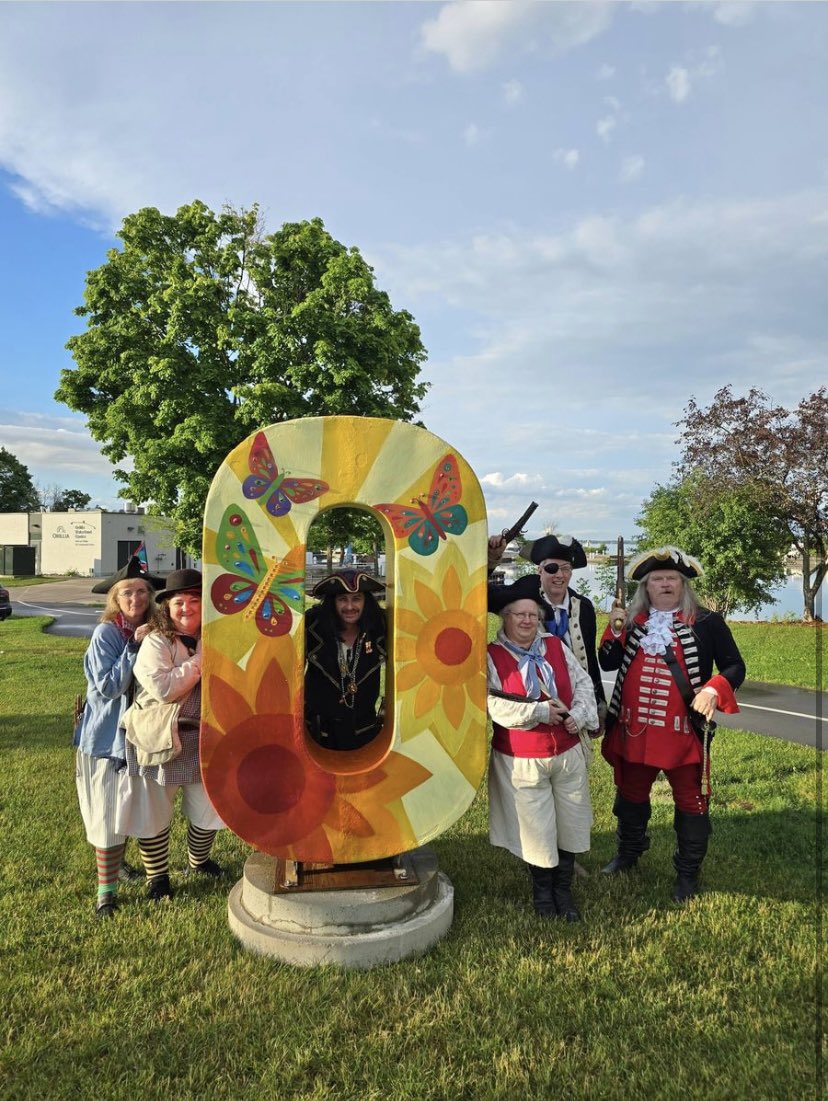 StreetsAlive_Pr's tweet photo. O … rillia! A few of the many images captured this summer. Find this piece at the Port Building and near the shore of Lake Couchiching. #publicart #placemaking #sunshinecity #orilliaontario https://t.co/AUuOczGl0h