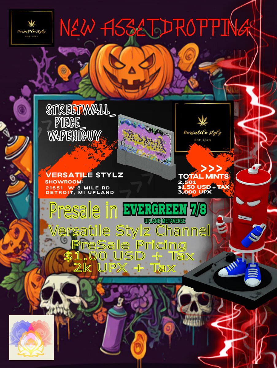 GINskrilla's tweet photo. @UplandMe VapeHiGuy StreetWall PreSale
#NFT @UplandMe #sparklet
Evergreen 78
Versatile Stylz https://t.co/37ziofbn1z