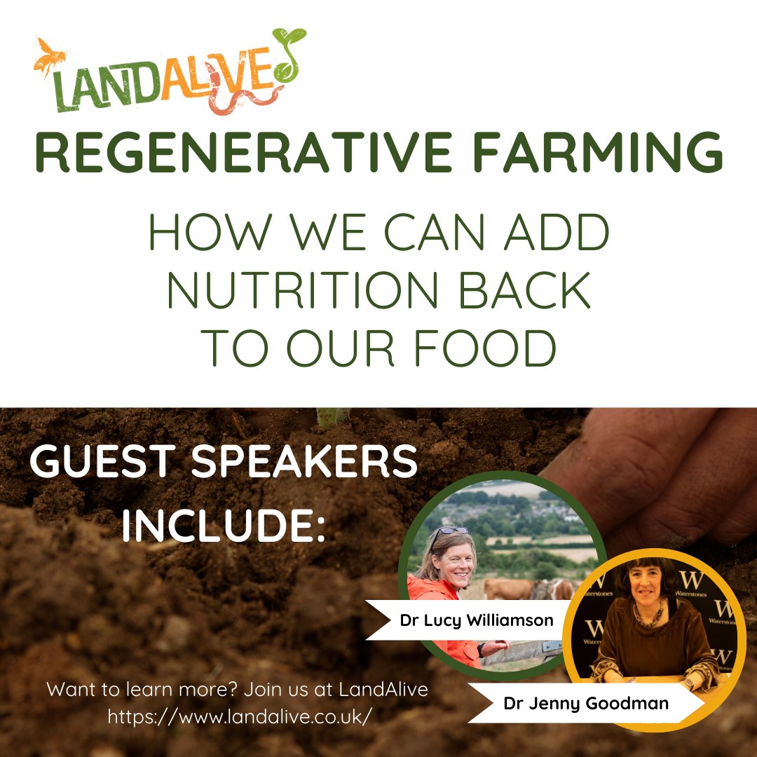 The food we eat today is less nutritious than decades ago, but regenerative farming can fix this. Its focus on soil health means more nutrient-dense crops.

Want to learn more? Join us at LandAlive &gt; landalive.co.uk