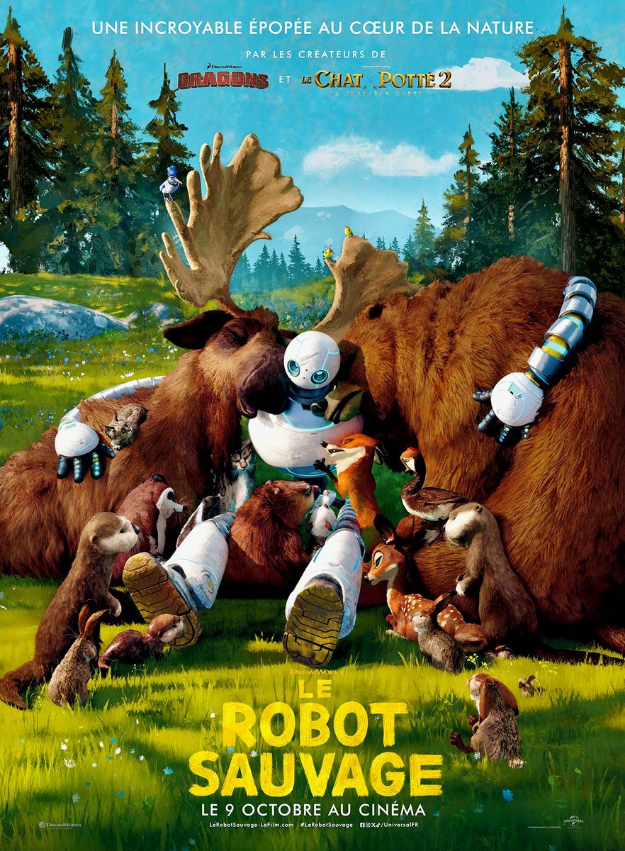 #NW #Leflimdujour 🎬 Le Robot sauvage - Chris Sanders (2024)