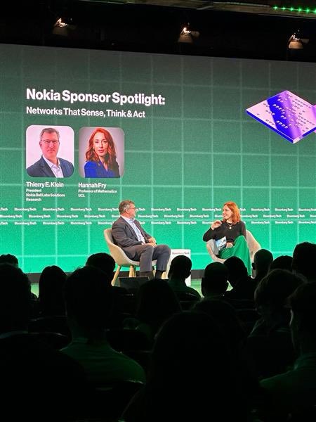 Incredible lineup of tech leaders including our own <a href="/thierry_klein/">Thierry Klein</a> talking about the need for high performance trusted networks with <a href="/FryRsquared/">Hannah Fry</a> ￼