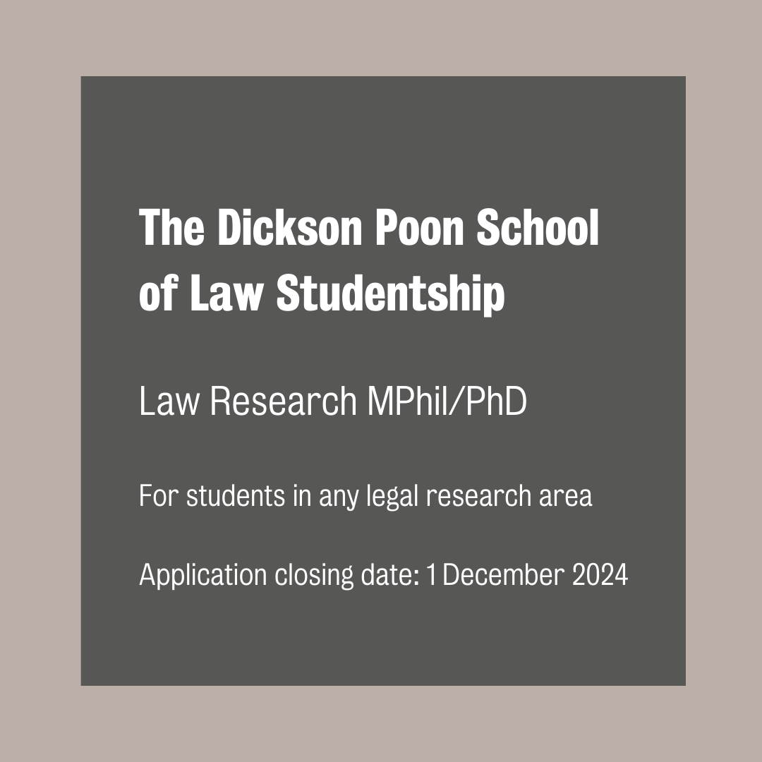 The Dickson Poon School of Law tweet media