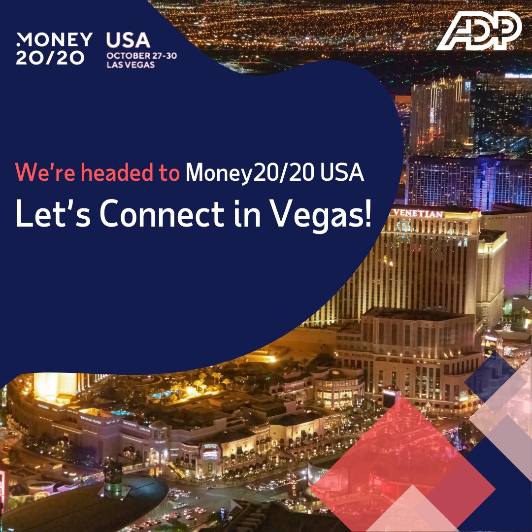 RollbyADP's tweet image. ADP Embedded Payroll is headed to Money2020. To schedule a meeting, email adpembeddedpayroll@adp.com. #Fintech #EmbeddedPayroll #ADP #Money2020