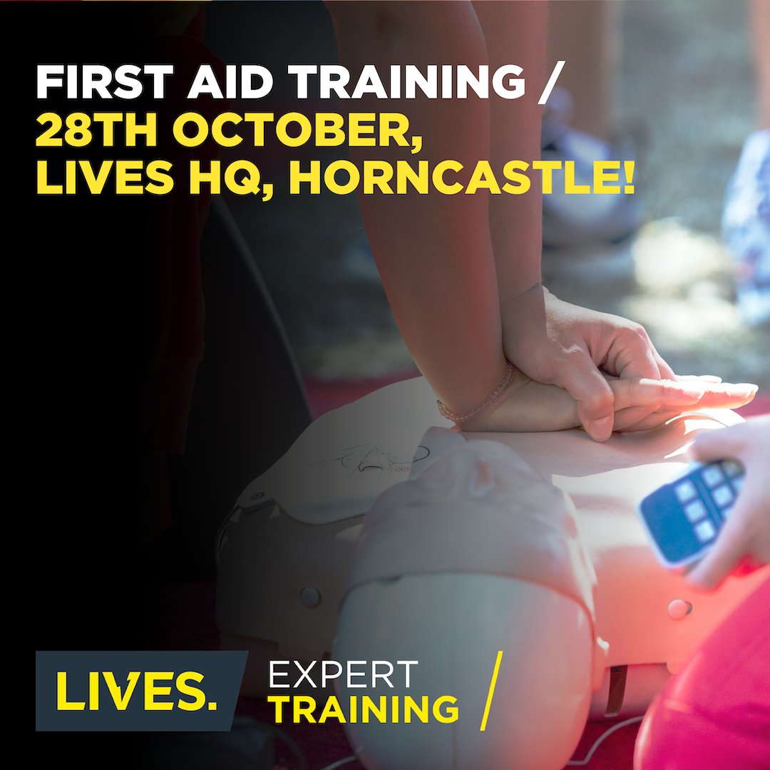 🚨 28th Oct, Horncastle: Learn first aid from the experts at LIVES HQ. 

Limited spaces left for the QA Level 3 Emergency First Aid at Work course. 

Book your spot now! 
ow.ly/OFtp50TvTM3

 #FirstAidTraining #EmergencyFirstAid #FirstAidCourse