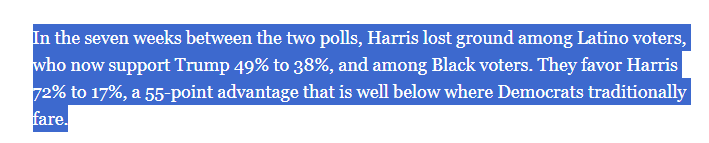 CLE_CJ's tweet photo. If you want to know how the election is going, you can look at the last 3 weeks of the cycle. In that time, candidates doubled down on the margins and demos they believed would get them over the line or keep them from it. https://t.co/iKlMUSQJzc