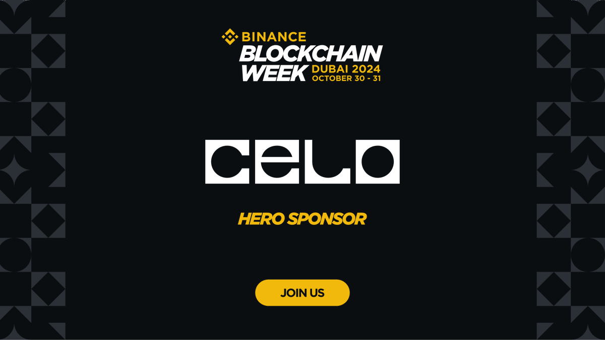 binance's tweet photo. Global innovators are coming together for #BinanceBlockchainWeek!

Learn how HERO sponsor @Celo is onboarding new users to Web3 worldwide, through stablecoin adoption and accessible, mobile-first applications.

Don’t miss out 👉 https://t.co/NyFafbEHjN https://t.co/CB4DdjQwfn