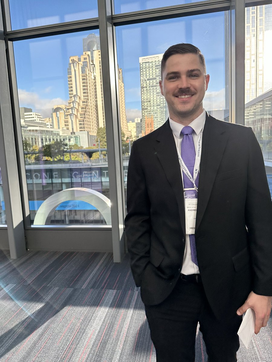 Andrew Behrmann (@andy_behr25) on Twitter photo Wrapping up my first <a href="/AmCollSurgeons/">American College of Surgeons</a> Clinical Congress and happy to share that my abstract was selected as one of the Owen H. Wangensteen Excellence in Research Awards! Proud to be here representing <a href="/MizzouSurgery/">University of Missouri Surgery</a> & <a href="/Mizzou_MDPhD/">Mizzou MD-PhD</a>. #ACSCC2024 Wrapping up my first <a href="/AmCollSurgeons/">American College of Surgeons</a> Clinical Congress and happy to share that my abstract was selected as one of the Owen H. Wangensteen Excellence in Research Awards! Proud to be here representing <a href="/MizzouSurgery/">University of Missouri Surgery</a> & <a href="/Mizzou_MDPhD/">Mizzou MD-PhD</a>. #ACSCC2024