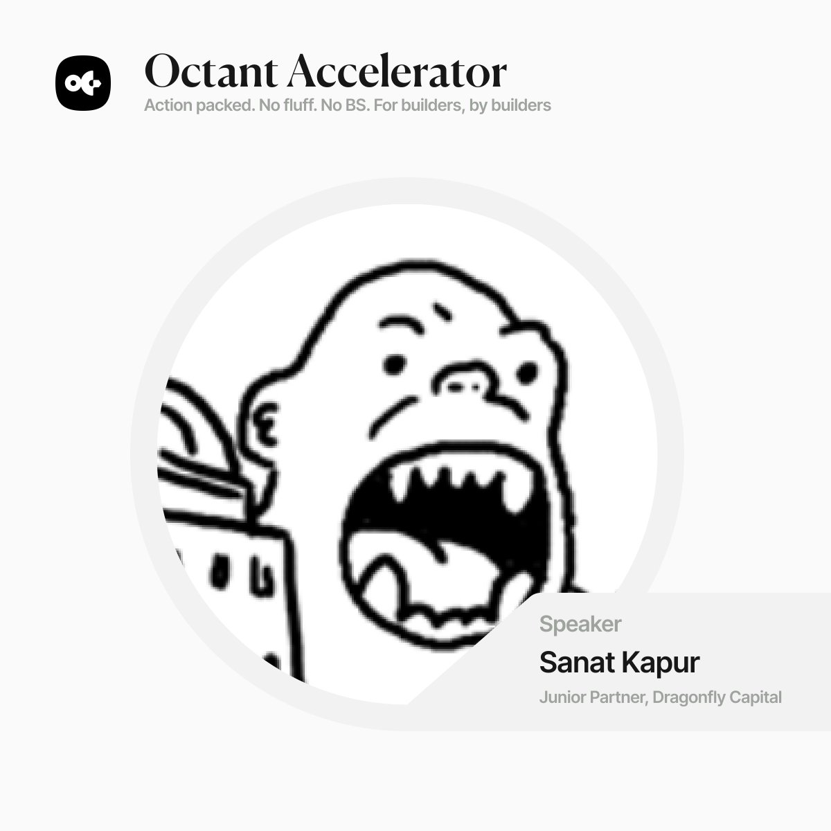 Excited to introduce our next speaker, investment expert and crypto  strategist Sanat Kapur! @kapursanat is a Partner at @dragonfly_xyz, a  global VC firm specializing in crypto and blockchain. Before joining  Dragonfly, he