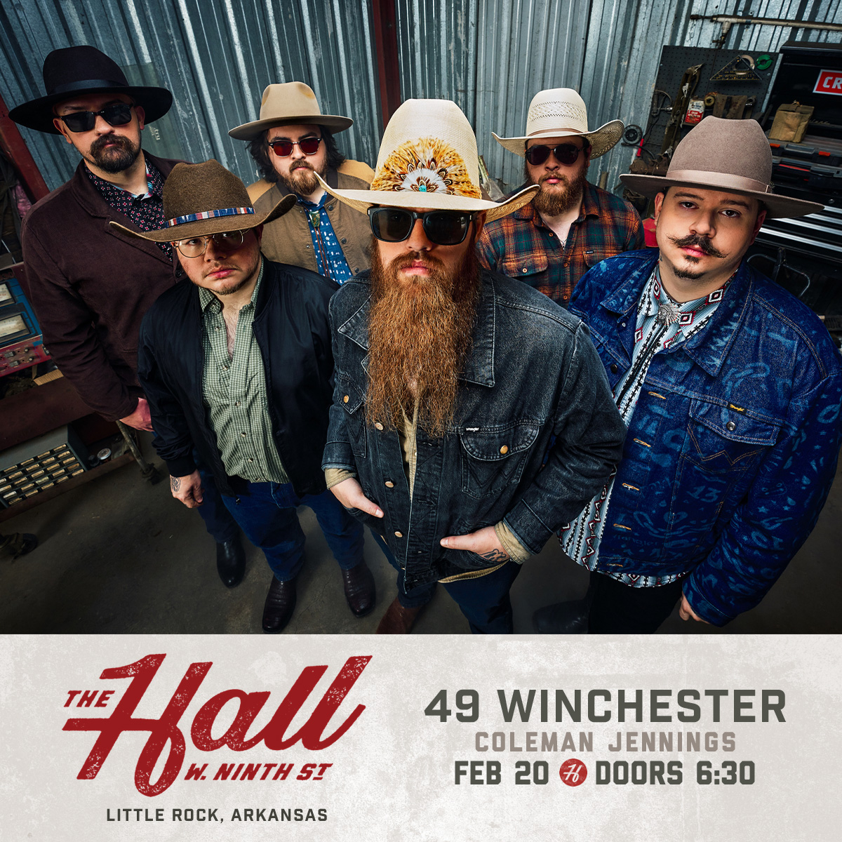 Your 'hillbilly daydream' is coming true with 49 Winchester taking our stage February 20th! I love home but this show's got 'all I need'! 

Presale tickets are through this link ➯ bit.ly/3Oodh3z