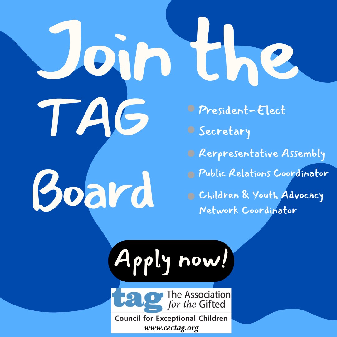 Join the CEC-TAG board! Details can be found on our website: cectag.com