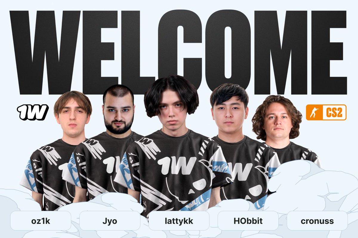 1win Team (@1winesports) on Twitter photo We've been waiting for this! Introducing the updated #CS2 roster of 1win Team:
— Alexandr oz1k Sevastyanov
— Kirill cronuss Savin
— Rassim Jyo Valijev (IGL)
— Vladislav lattykk Vydrin
— Abay <a href="/HObbitcsgo/">Abay Khassenov</a> Khassenov
We'll see the guys in action soon, but for now, welcome and wish We've been waiting for this! Introducing the updated #CS2 roster of 1win Team:
— Alexandr oz1k Sevastyanov
— Kirill cronuss Savin
— Rassim Jyo Valijev (IGL)
— Vladislav lattykk Vydrin
— Abay <a href="/HObbitcsgo/">Abay Khassenov</a> Khassenov
We'll see the guys in action soon, but for now, welcome and wish