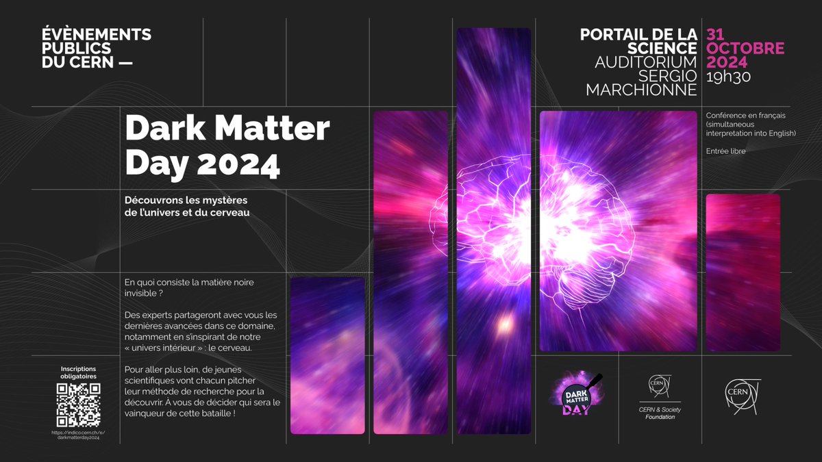 Discover the Mysteries of the Universe and the Brain Join us at the  #CERNScienceGateway on 31 October at 19.30 CET for an immersive evening  that will take you on a journey from, image size:1200x675