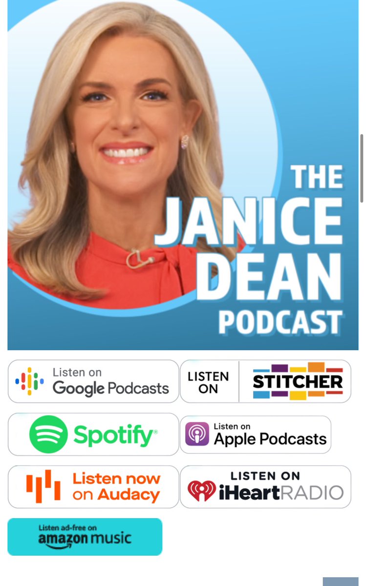 JaniceDean's tweet photo. For my Canadian friends who are having a tough time accessing this podcast, you can go to @Spotify @iHeartRadio @ApplePodcasts @amazonmusic. @AngiePoirier and I thank you! ♥️ #TeamNash https://t.co/2vwhJ7b0zE