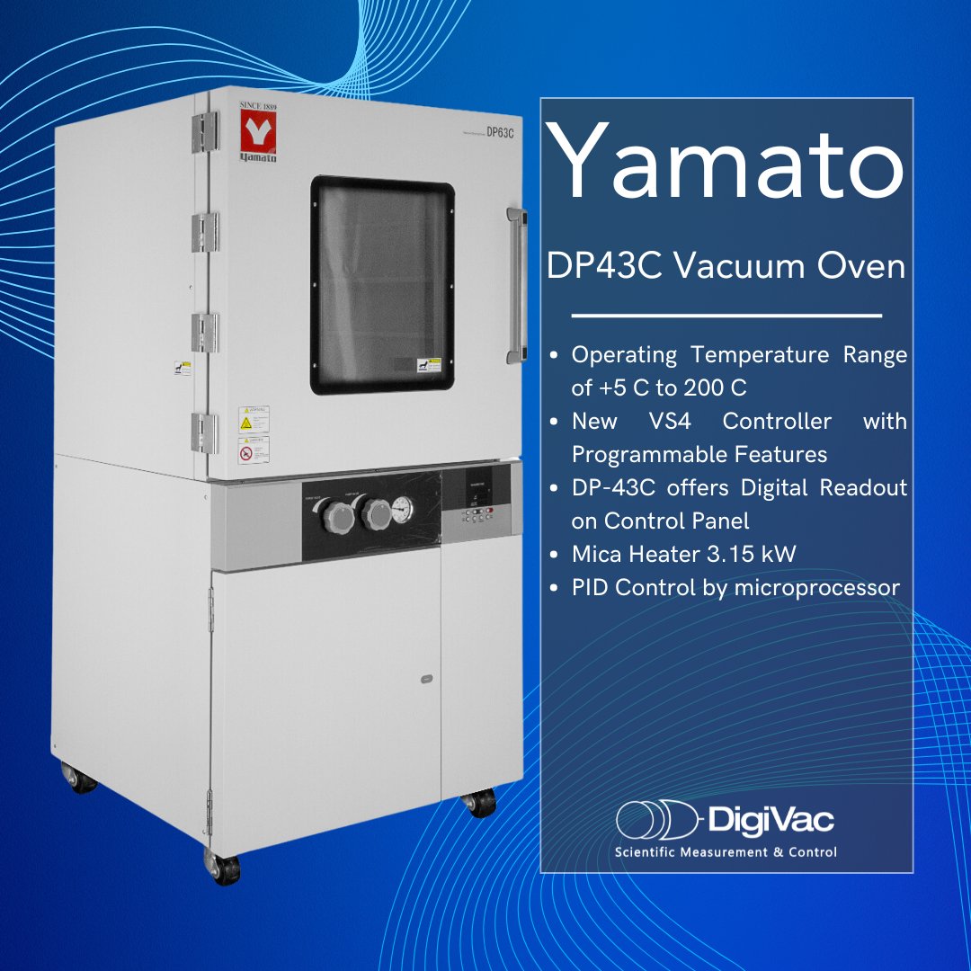 DigiVac_'s tweet image. 🌟 Upgrade your lab with the Yamato DP43C Vacuum Oven! Perfect for drying and curing, this programmable oven delivers precision and reliability.

Check it out: hubs.li/Q02VhS1L0

#DigiVac #LabEquipment #VacuumOven #Yamato #Innovation #STEM