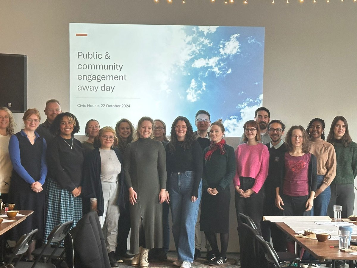 Productive day with the Public and Community Engagement Group! Great to have some time off campus to reflect on our achievements and ambitions for the future. Engagement staff have a crucial role to play in ensuring the UofG works meaningfully with communities for mutual benefit