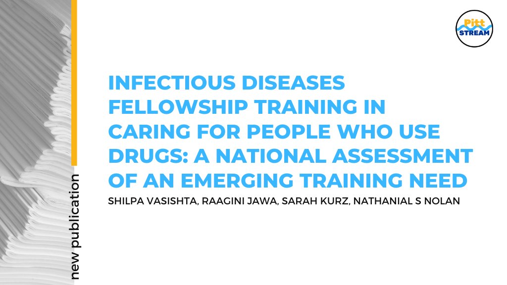 Pitt Addiction Medicine (@pittstream) on Twitter photo .@shilpa_vasishta, <a href="/Raaginizzle/">Raagini Jawa MD, MPH, FASAM</a> & colleagues found that while 100% of #InfectiousDisease fellows care for people who use drugs, only 49% received formal training in this area. Addressing these gaps can enhance care practices & support ID professionals.
🗞️ academic.oup.com/ofid/article/1… .@shilpa_vasishta, <a href="/Raaginizzle/">Raagini Jawa MD, MPH, FASAM</a> & colleagues found that while 100% of #InfectiousDisease fellows care for people who use drugs, only 49% received formal training in this area. Addressing these gaps can enhance care practices & support ID professionals.
🗞️ academic.oup.com/ofid/article/1…