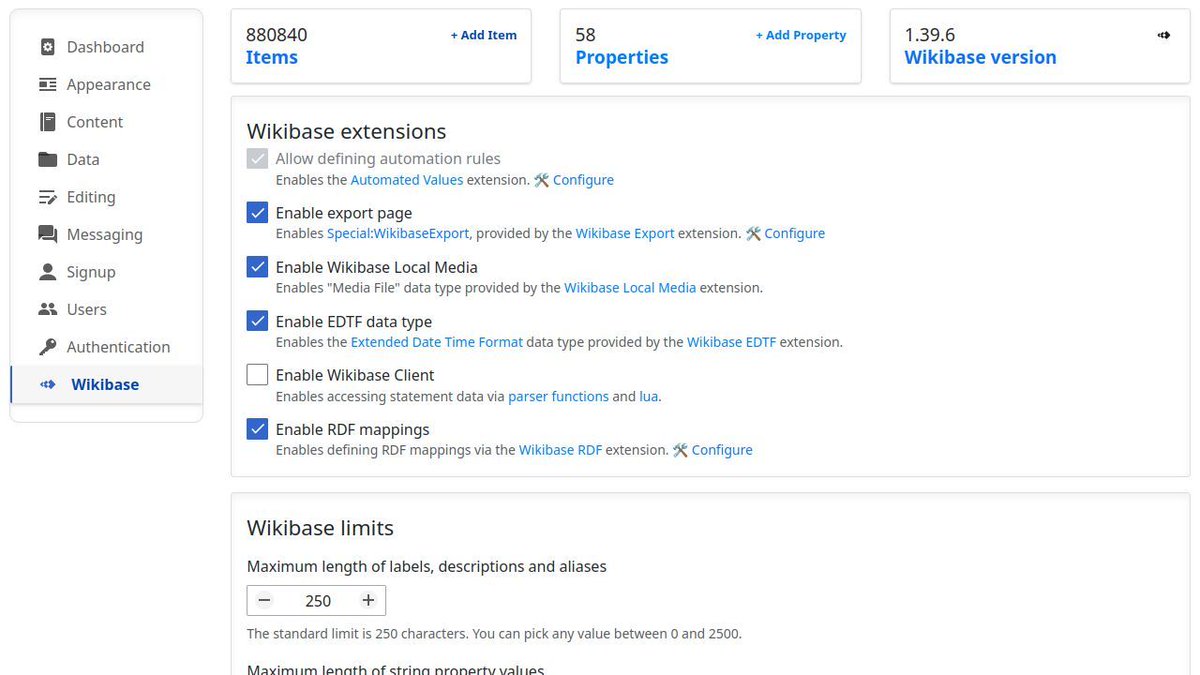 Great news for #Wikibase users! You can now get Wikibase Quality Constraints and Wikibase Lexeme via our #MediaWiki hosting services!

buff.ly/3Ycvw0Z