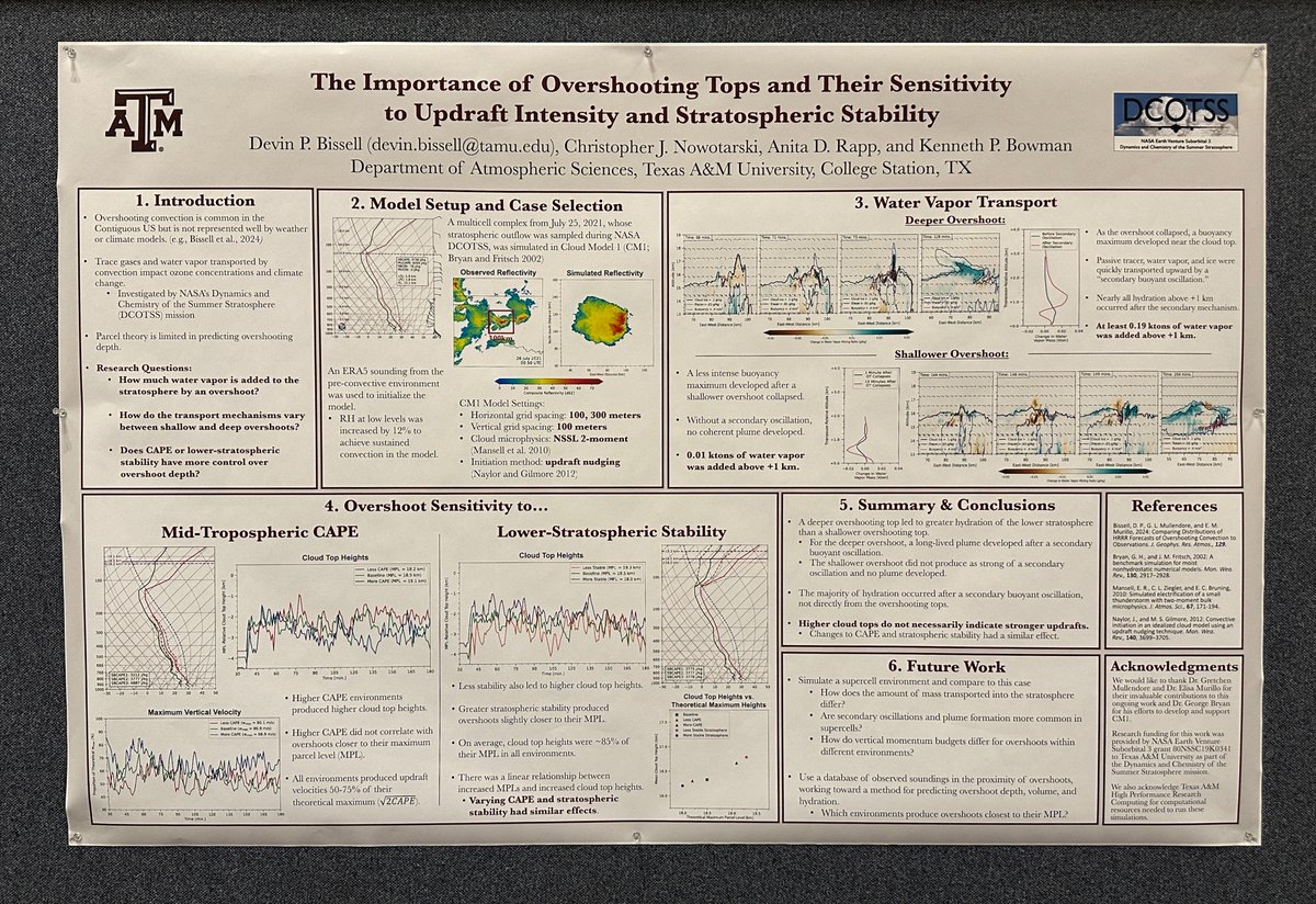 I’m excited to share my work on overshooting tops at #31SLS this afternoon! Stop by the poster hall to chat about what goes on ~40,000 feet above most of the great work we’ve seen so far this week.