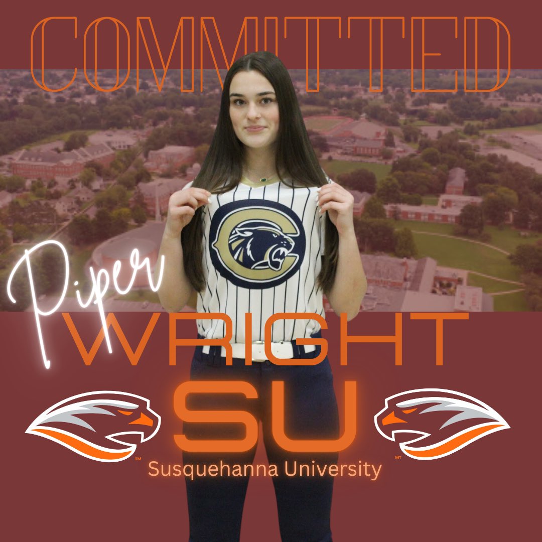 We’re proud to announce that Piper has committed to Susquehanna University to continue her academic and softball journey! we can’t wait to see all the amazing things she’ll accomplish as a River Hawk. Congratulations, Piper! #rollcolls