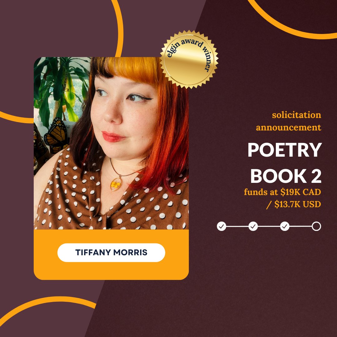 Augur Society | Fund our SFF press on Kickstarter! (@augursociety) on Twitter photo ✨ SPECIAL ANNOUNCEMENT ✨
Once we fund this podcast, it's time for POETRY BOOK 2 !
& if Poetry Book 2 funds @ $19k CAD / $13.7k USD
We'll solicit the PHENOM <a href="/tiffmorris/">Tiffany Morris</a> !! 🤩
+ we'll STILL open to poetry book submissions !!!!
Welcome, Tiffany, aboard the campaign 🚂 ✨ SPECIAL ANNOUNCEMENT ✨
Once we fund this podcast, it's time for POETRY BOOK 2 !
& if Poetry Book 2 funds @ $19k CAD / $13.7k USD
We'll solicit the PHENOM <a href="/tiffmorris/">Tiffany Morris</a> !! 🤩
+ we'll STILL open to poetry book submissions !!!!
Welcome, Tiffany, aboard the campaign 🚂