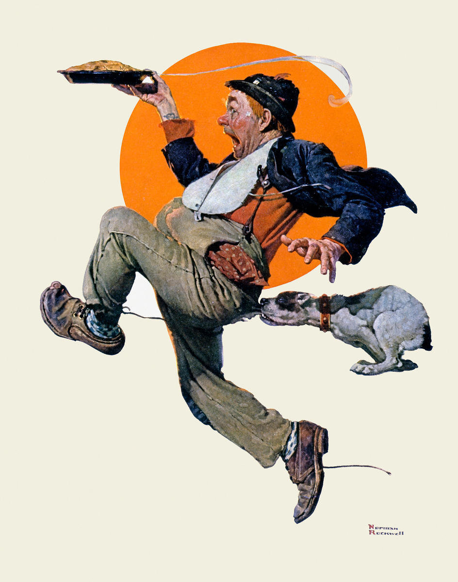 ノーマン・ロックウェル （Norman Rockwell、1894-1978） 『逃げろや