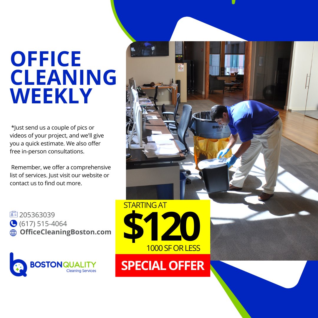 BostonCleaning's tweet image. #BostonCarpetCleaning #CleaningCommercialBoston #CleaningCompanyBoston #CleaningFloorSpecialist #CleaningOfficeBoston #CleaningServiceBoston #CommercialCleaning #FloorCleaning #JanitorialCleaning #NaturalCleaningProduct #OfficeCleaning

linktr.ee/BostonQualityC…