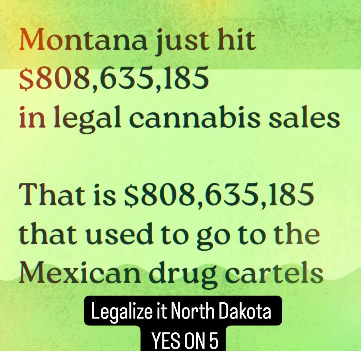 We are handing a near billion dollar industry to the Mexican drug cartels tax free and then we punish Americans for using it #Bismarck #Fargo #grandforks #minot #watfordcity #nopeondope