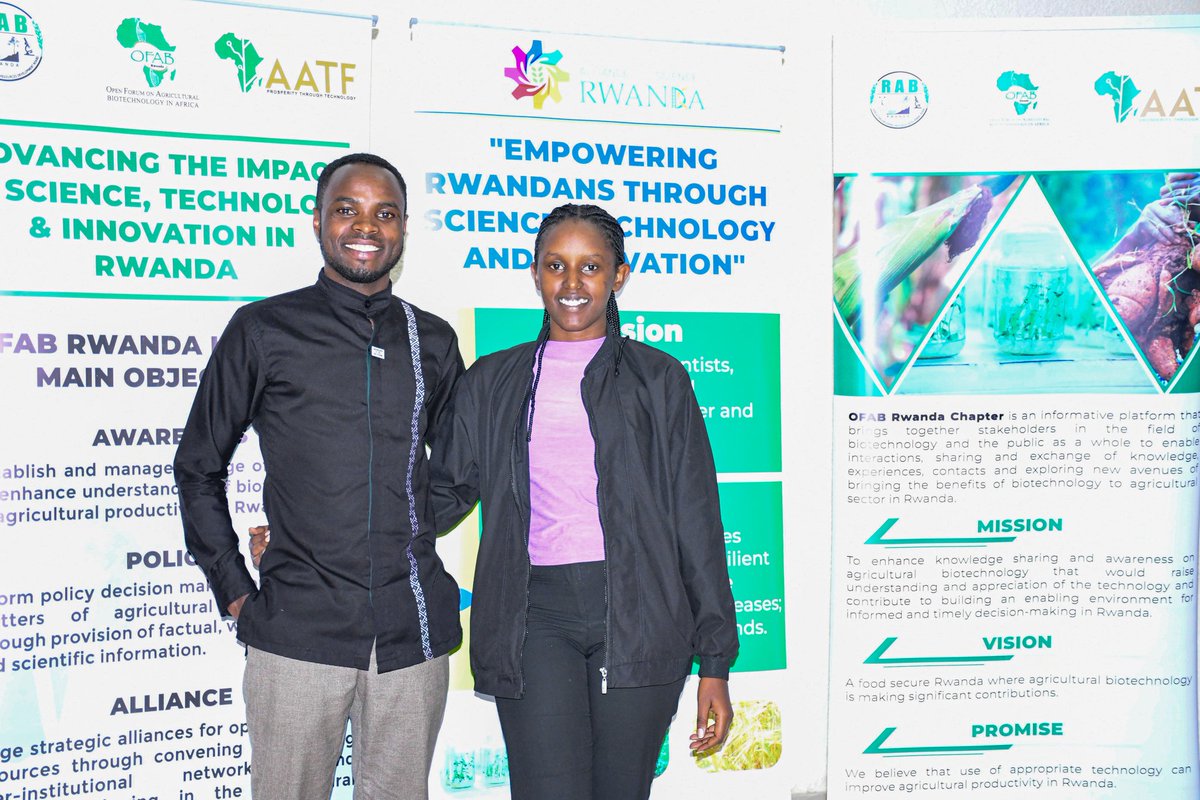 UwimpuhweAnne's tweet photo. Excited to join the Open Forum on Agricultural Biotechnology! Hosted by @OfabRwanda , @ScienceAlly_Rw and supported by @RwandaAgriBoard , 
Looking forward to engaging discussions on sustainable farming and innovative solutions to global food security. 

#AgBiotech 
#FoodSecurity https://t.co/xqpxH3bFkG