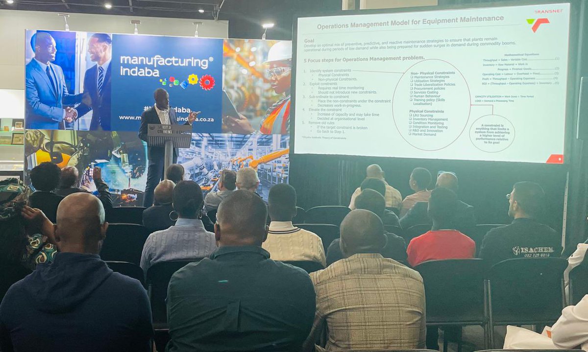 TE_Transnet's tweet photo. [IN PICS] Day 1 of the Manufacturing Indaba  with Transnet Engineering well represented.

#transnetengineering
#think_te
#MFGIndaba https://t.co/Vbdk7nEK07