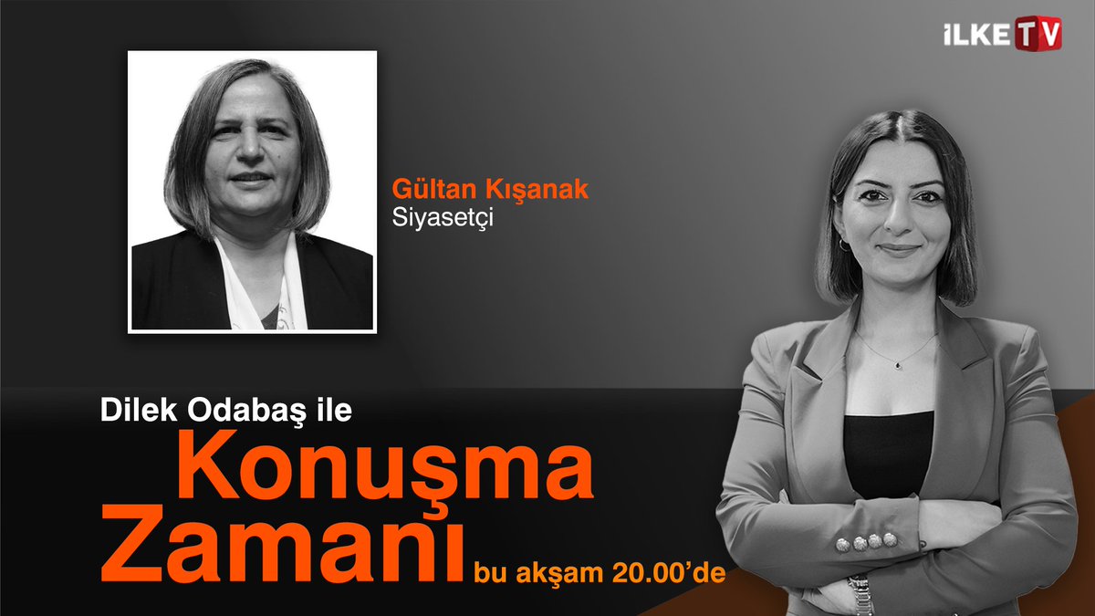 🔴Toplumsal barış nasıl gerçekleştirilecek?
🔴2012-2015 yıllarındaki deneyimlerle yeni dönemde hangi adımlar atılabilir?

Dilek Odabaş soruyor, Kürt siyasetçi Gültan Kışanak yanıtlıyor

Konuşma Zamanı bu akşam 20.00'de İlke TV'de! 
<a href="/dilekodabas_/">Dilek Odabaş</a>